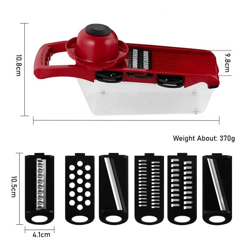 High Quality 10 In 1 Mandoline Slicer Vegetable Grater, Cutter with Stainless Steel Blades