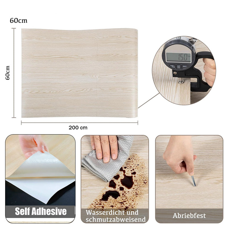 Wood Texture Wall Sheet (Cream)