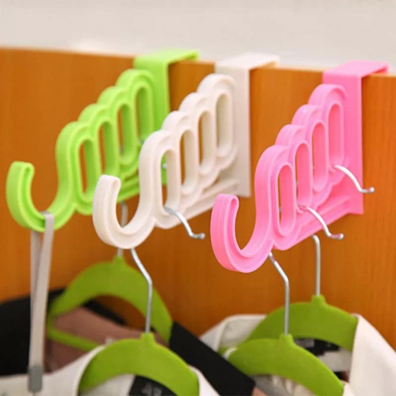 1 pc 5 Hole Plastic Organizer Door Hooks.