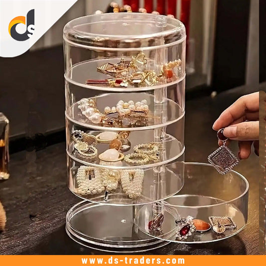360 Rotatable 5 Layer Jewelry Storage Organizer