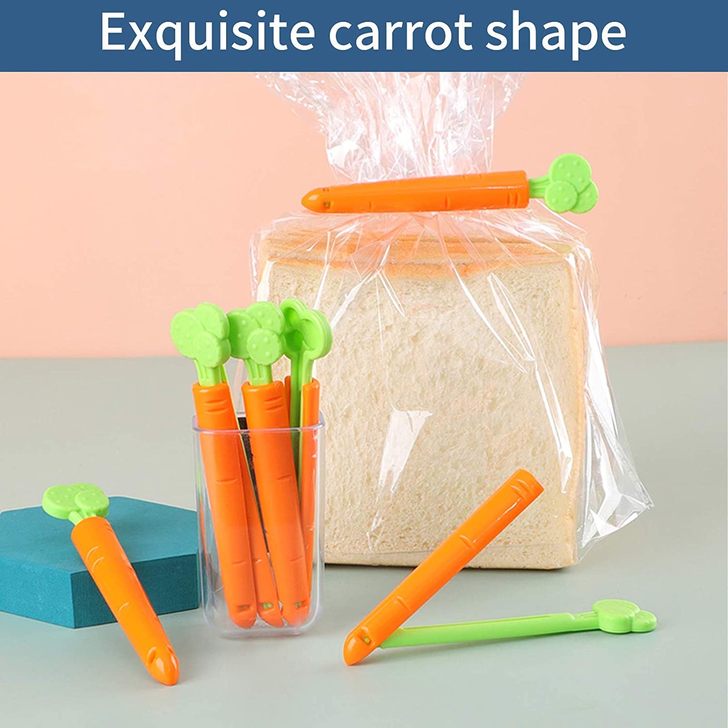 Pack Of 5 - Carrot Style Food Sealing Clip
