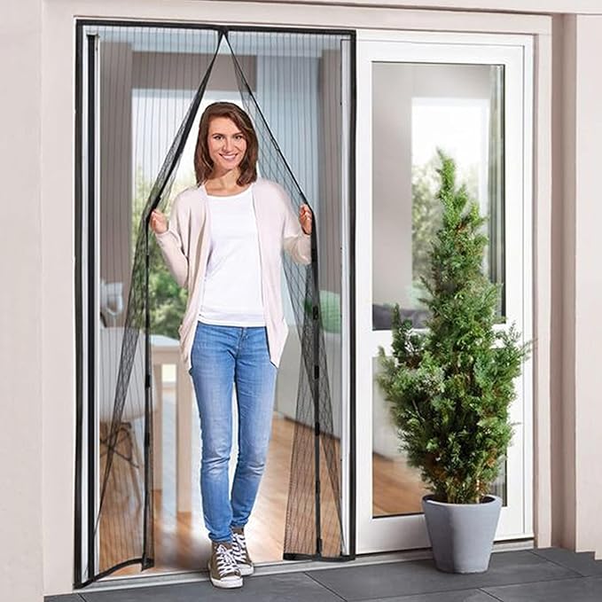 Magnetic Screen Door Net (78 Inch x42 Inch)