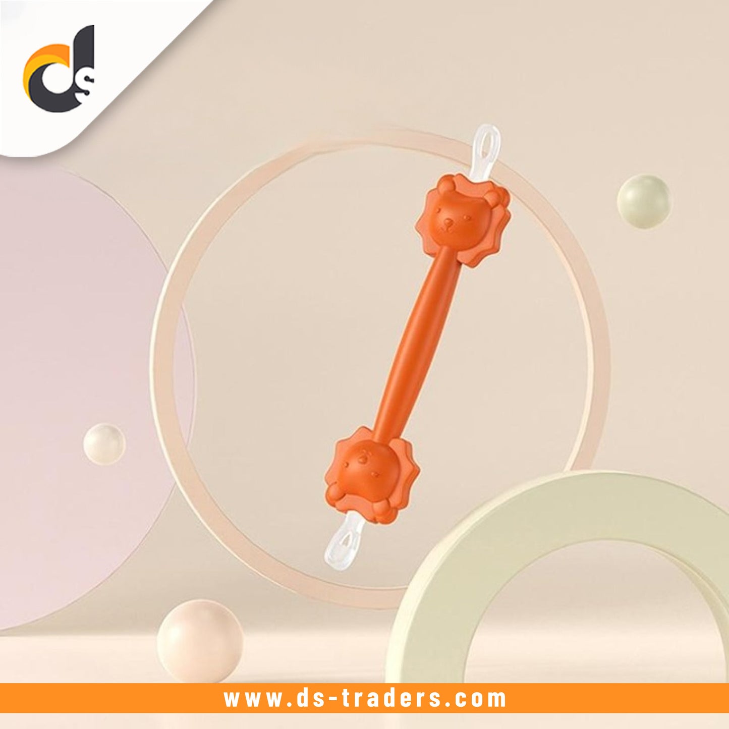 Baby Ear & Nose Double-Headed Silicone Soft Cleaning Stick