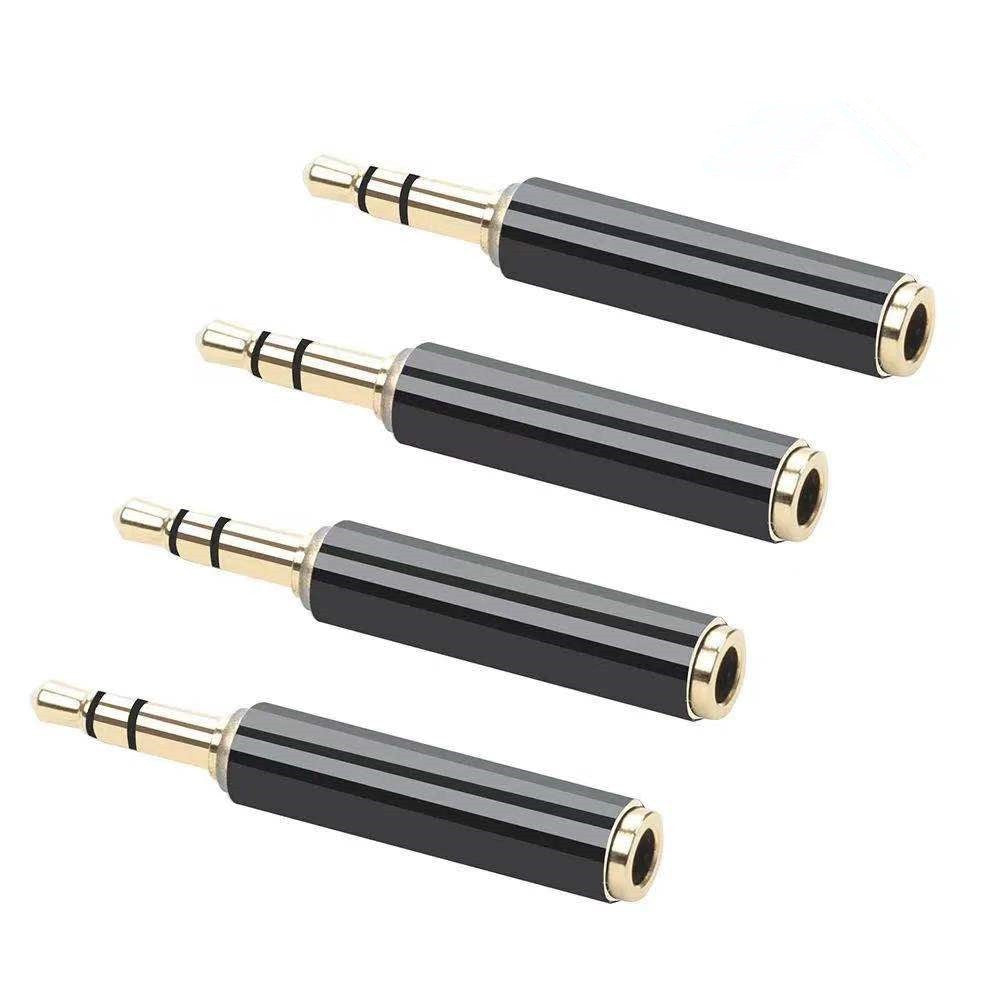 Pack of 5 3.5mm Stereo 3 Pole Male to 4 Pole 3 Ring Female Audio Adapter Converter