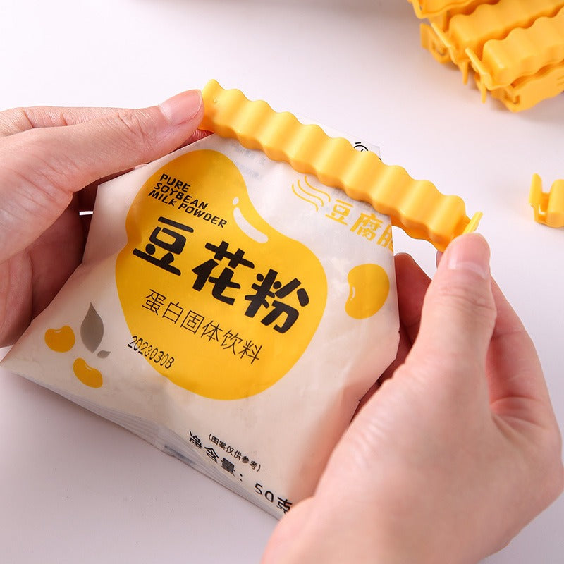Pack Of 12 Creative French Fries Shape Sealing clip