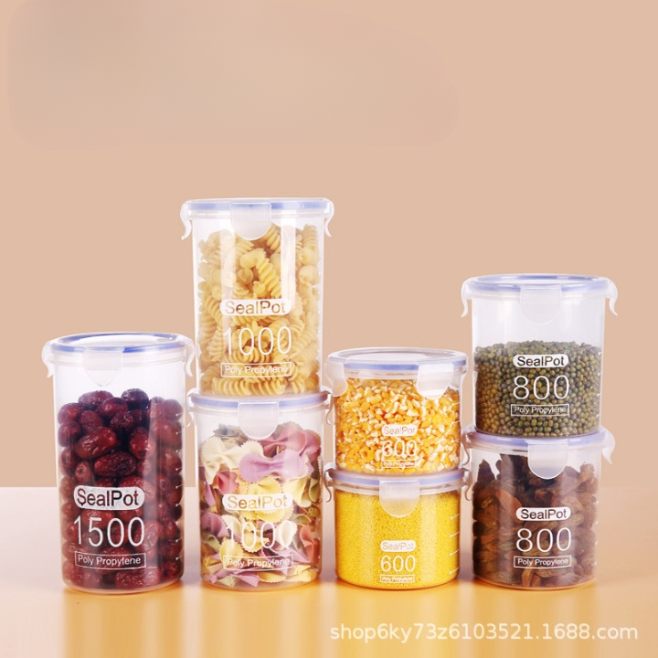 3 Pcs Airtight Food Jar 800ml