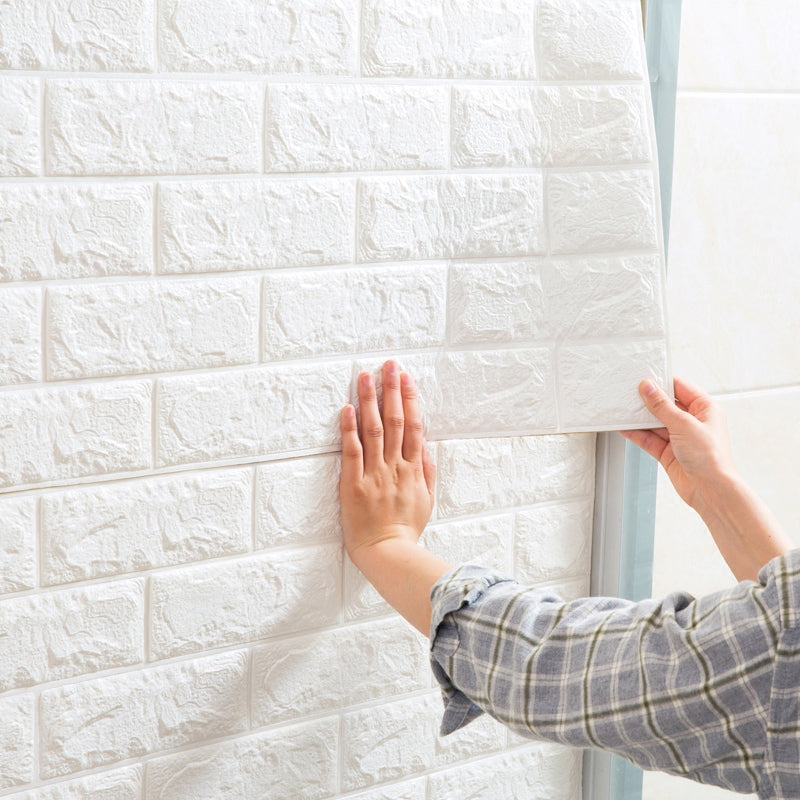 Pack of 3 White Brick Sheets (30x27 Inches)