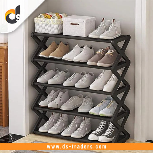 5 Layers Foldable Shoe Organizer Stand