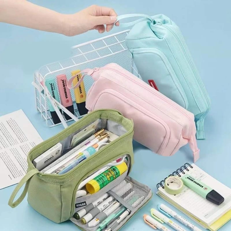 Kawaii Large Capacity Multi-purpose Stationary & Cosmetic Pouch