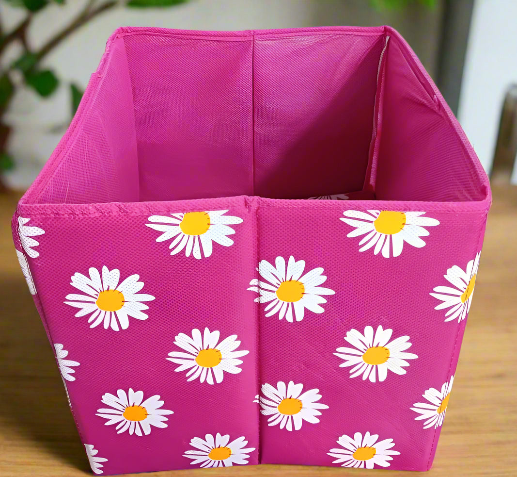 Non-Woven Printed Cube Storage Box