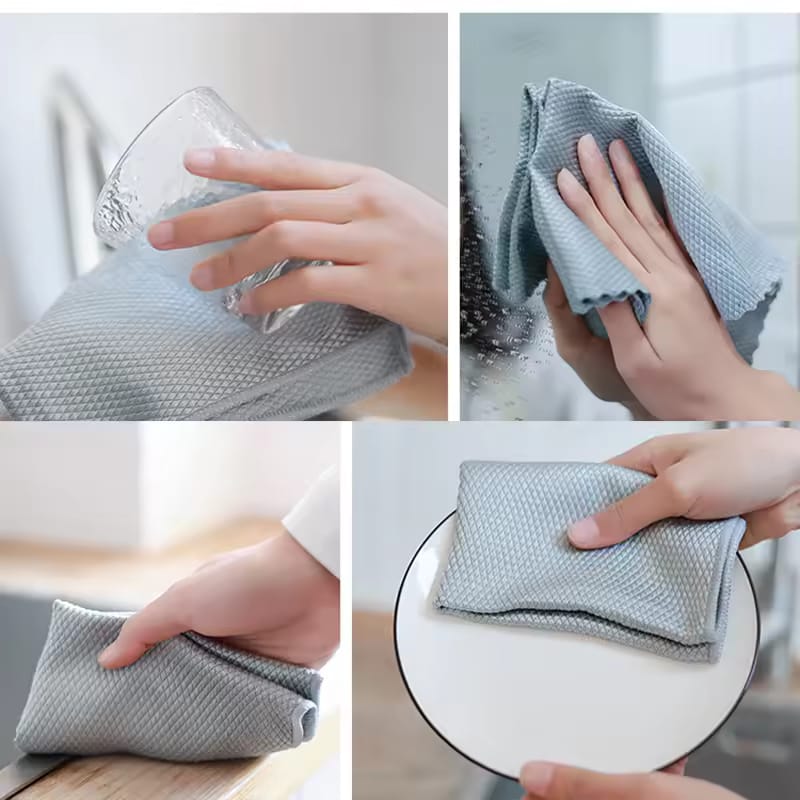 6pcs Cleaning Glass Cleaning Cloths