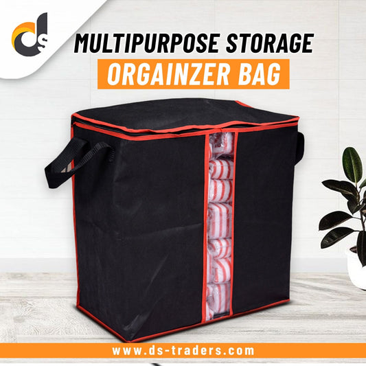 Black Storage Oraganizer Bag for Multipurpose Use - Easy Wholesale