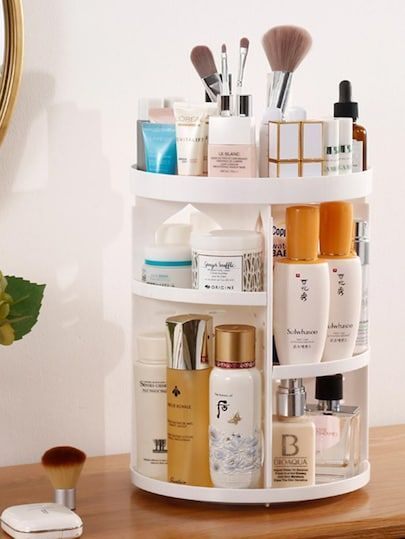 360 Rotating Makeup Organizer & Cosmetic Storage Box.(random color)