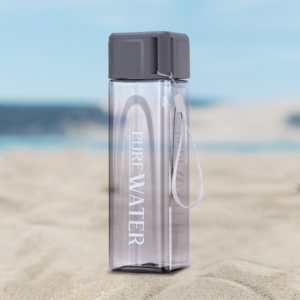 Square Design Plastic Water Bottle