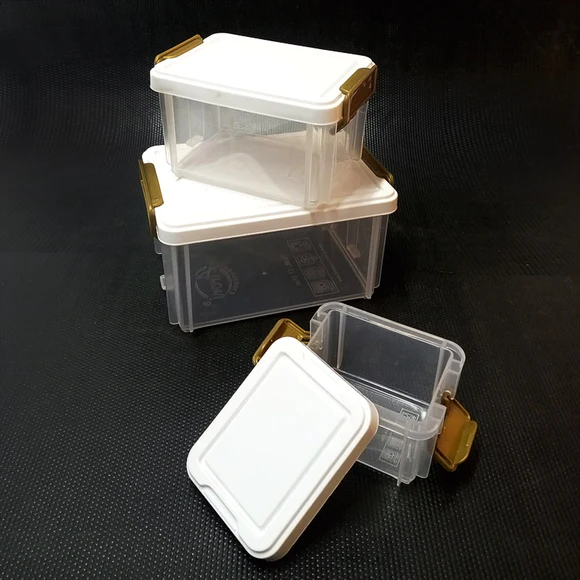 Pack Of 3 - Multi-Purpose Stackable Storage Box Organizer