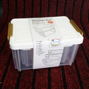 Pack Of 3 - Multi-Purpose Stackable Storage Box Organizer