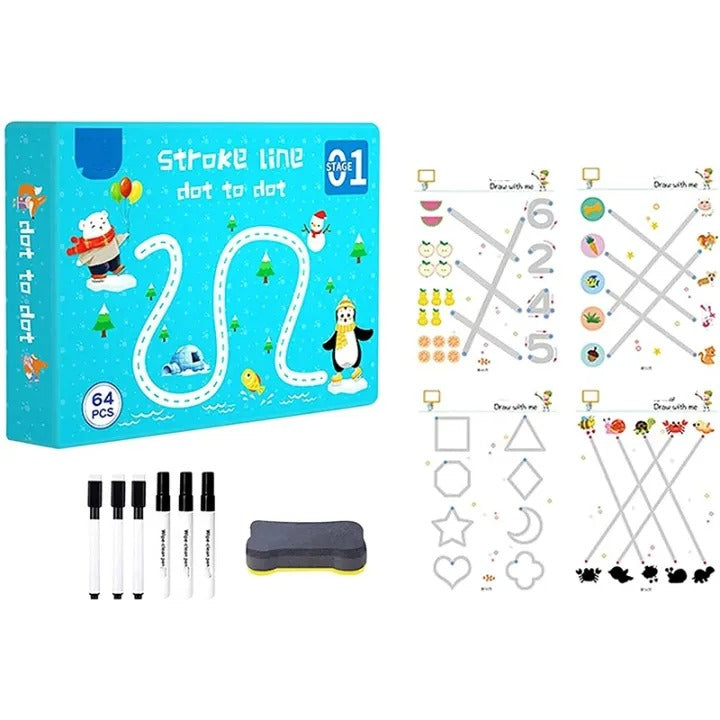 Trace and Learn: A Fun 64-Page Practice Workbook