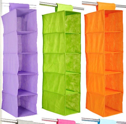 Simple Houseware 5 Shelves Hanging Wardrobe Organizer