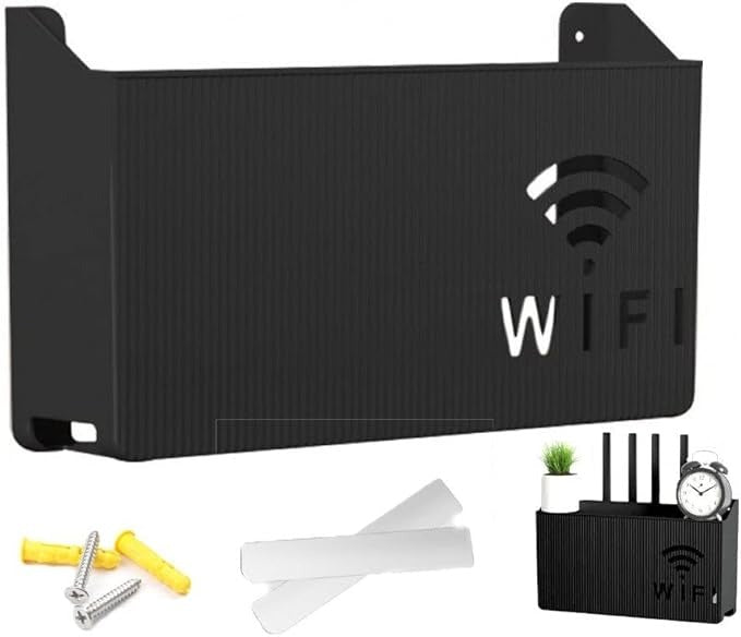 Wall Mounted Wireless Wifi Router Shelf