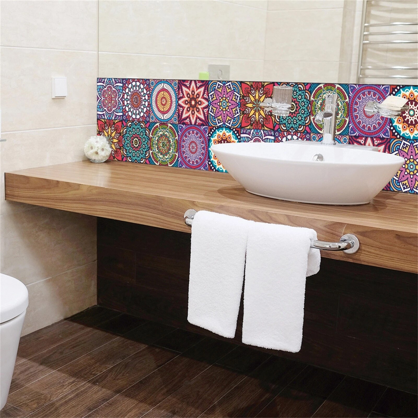 12 Pcs Random Peel And Stick Ceramic Tile Paste Stickers.