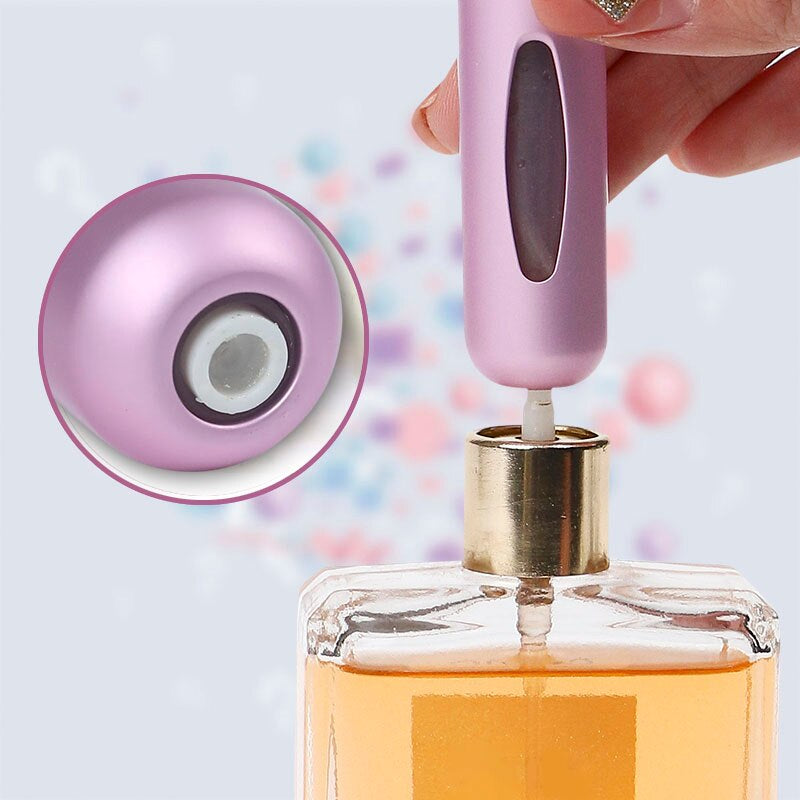 Portable Mini Refillable Perfume Bottle With Spray.