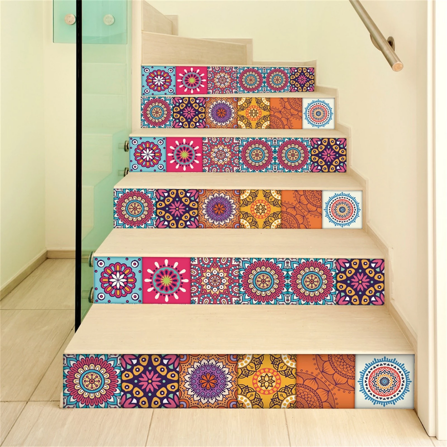 12 Pcs Random Peel And Stick Ceramic Tile Paste Stickers.