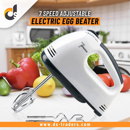 Electric Egg Beater - 7-Speed Adjustable - Easy Wholesale