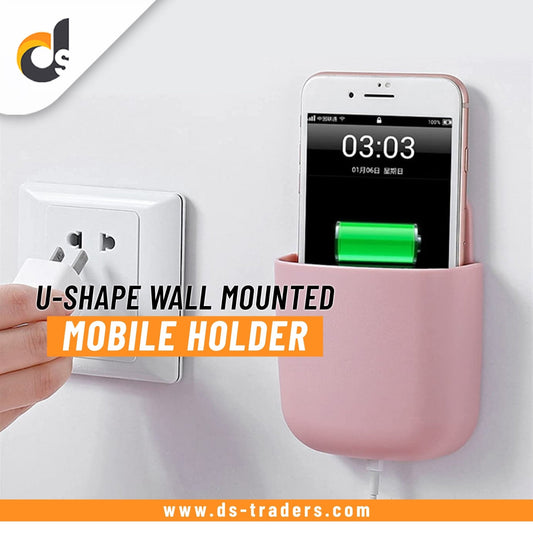 Multi function Ushape Wall-Mounted Mobile Holder - Easy Wholesale