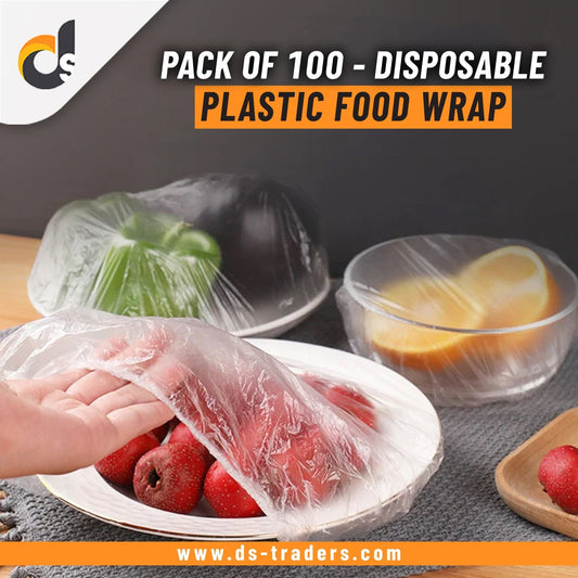 Pack of 100 - Disposable Plastic food Wrap - Easy Wholesale