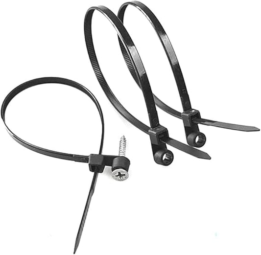 Screw Hole Mount Nylon Cable Tie (Pack Of 50)