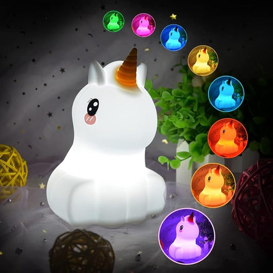 Rainbow Unicorn Multicolor Led Table Lamp