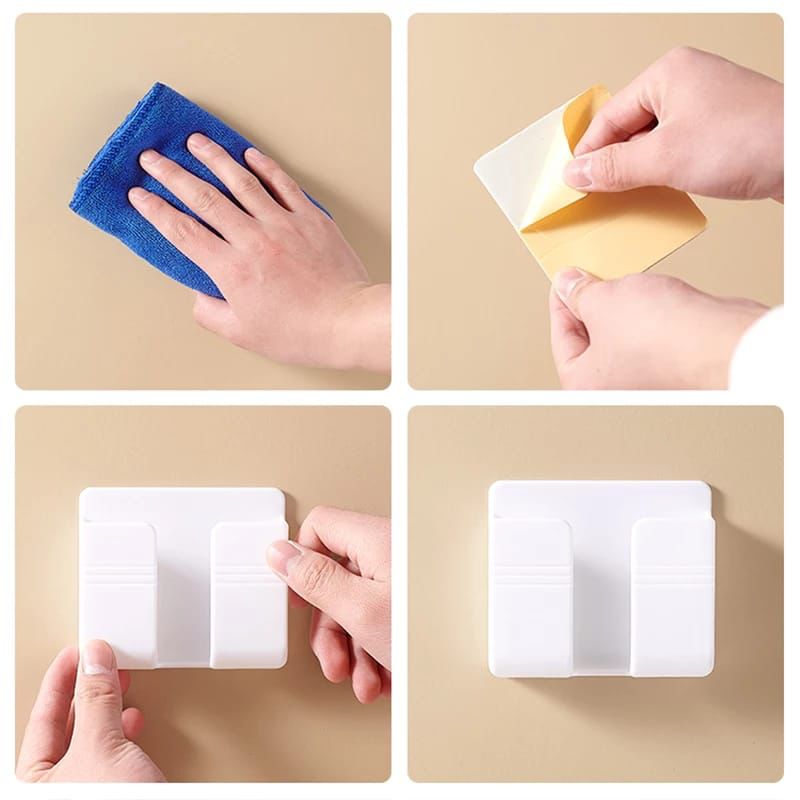 Wall Mounted Mobile Holder For Multipurpose Use