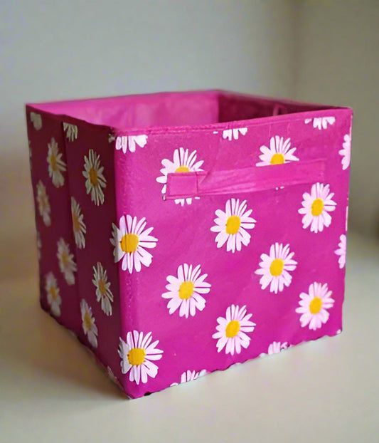 Non-Woven Printed Cube Storage Box