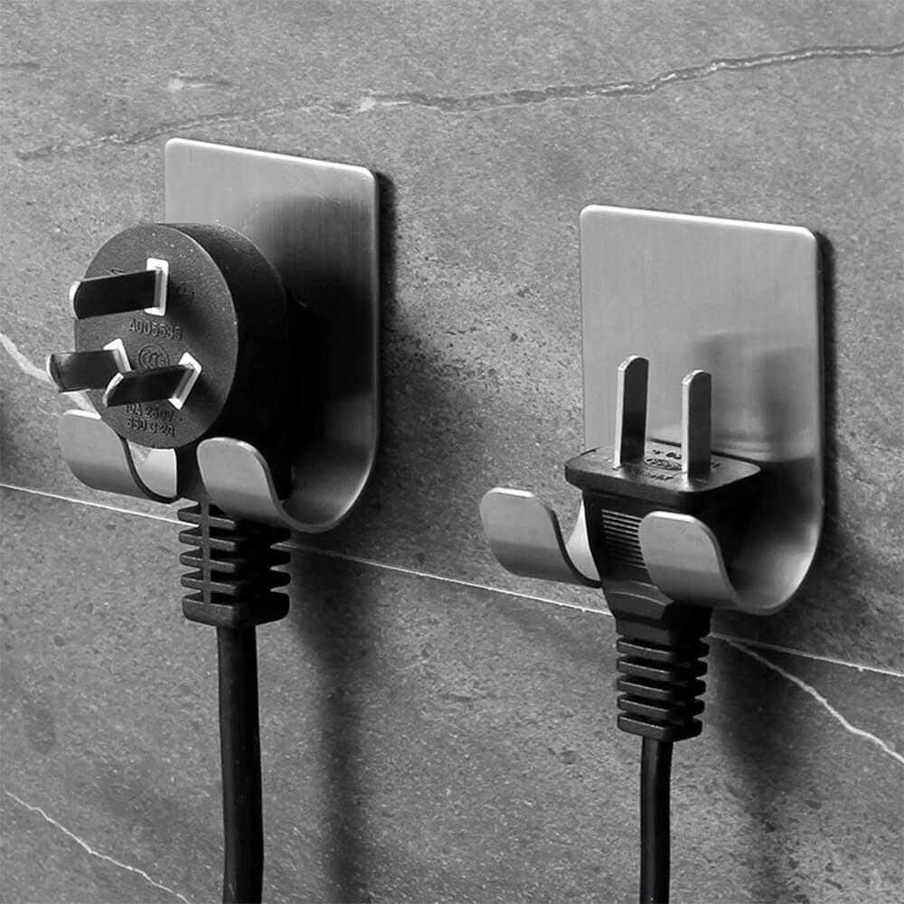 2PC Stainless Steel Self-adhesive Hook