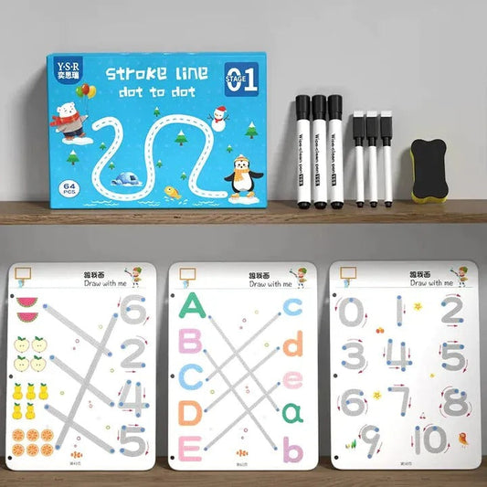 Trace and Learn: A Fun 64-Page Practice Workbook