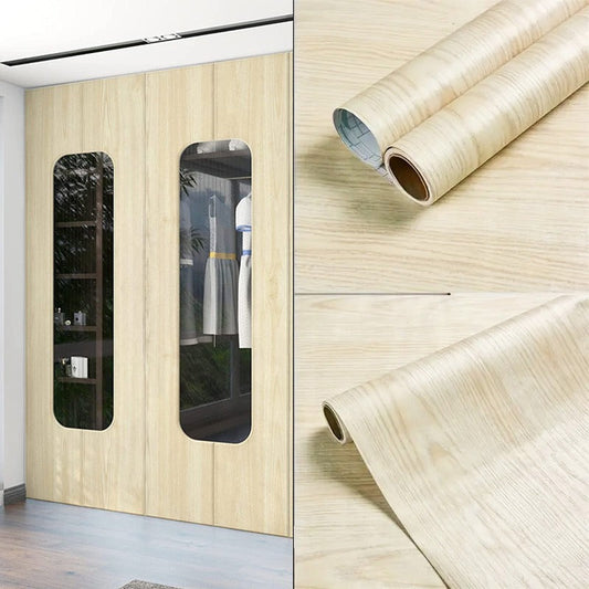 Wood Texture Wall Sheet (Cream)