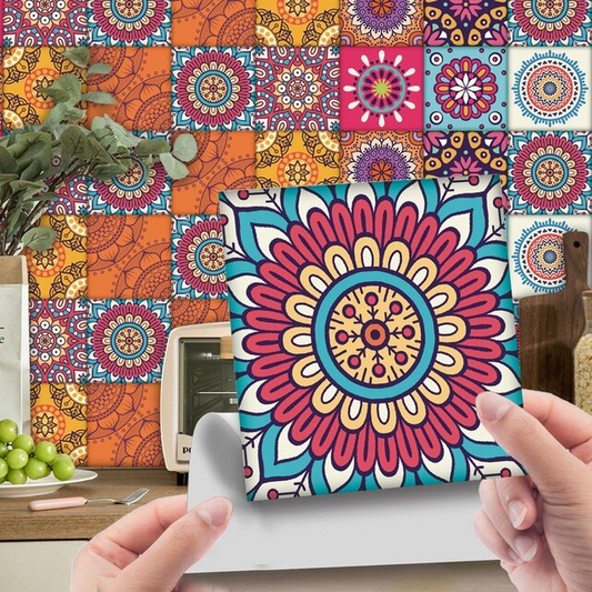 12 Pcs Random Peel And Stick Ceramic Tile Paste Stickers.