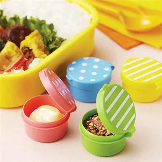 Pack of 4- Mini Portable Sauce Salad Seasoning Bottles