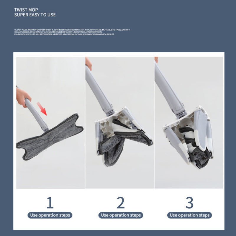 X-Type Squeeze Mop Reusable Microfiber 360 Degree Rotatable. - Easy Wholesale
